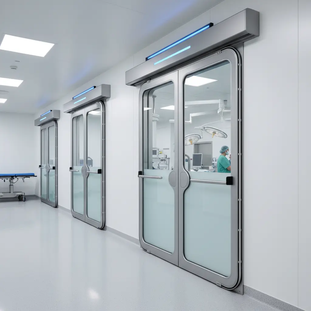 Water Resistant Air Tight Doors For Operating Rooms And Surgical Corridors