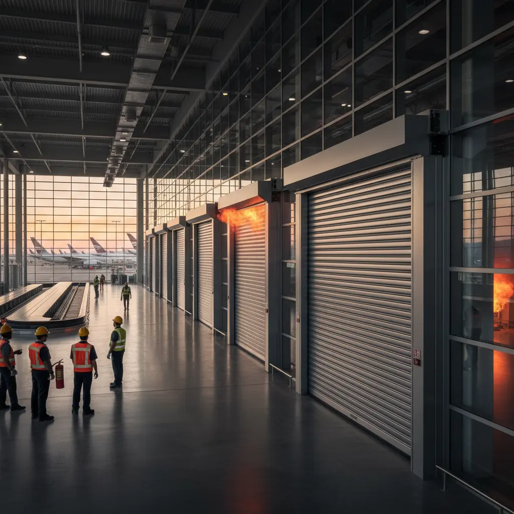 Fire Roller Shutter Doors For Airports And Transit Infrastructure