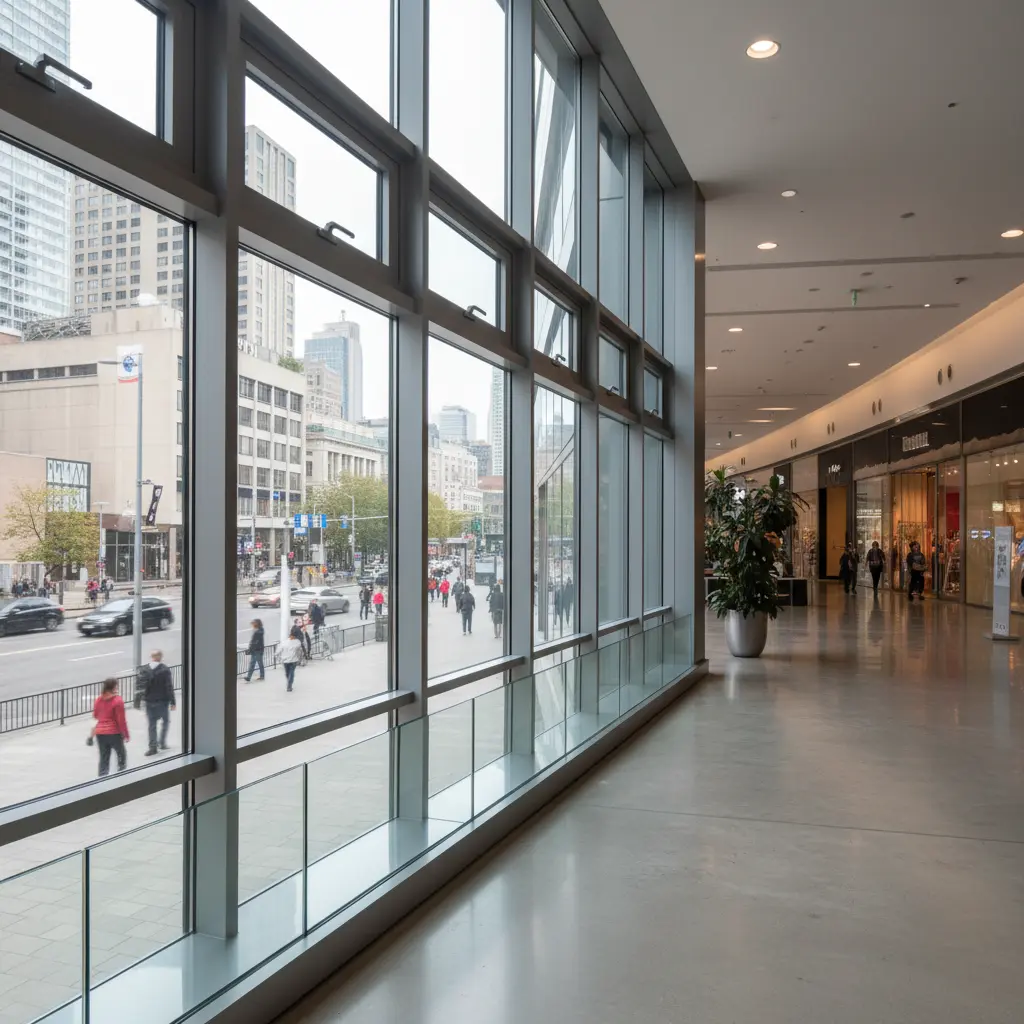 Soundproof Aluminum Window For Shopping Malls And Public Venues