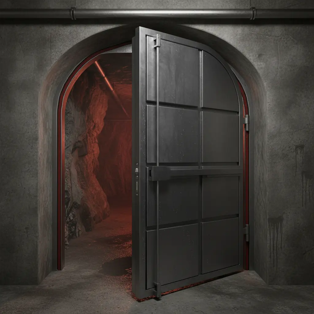 Steel Fire Rated Door For Underground Basements And Moisture Prone Spaces