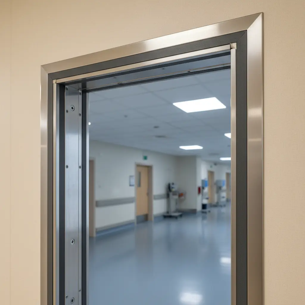Fire Rated Steel Door Frame For Hospital Wards And Patient Rooms